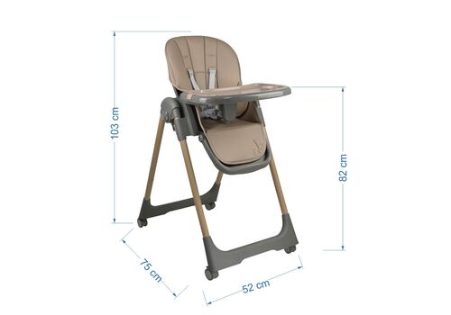 Καρέκλα Φαγητού Milk Beige  BEBE STARS