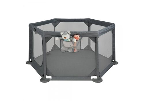 BEBE STARS ΠΑΡΚΟΚΡΕΒΑΤΟ ΠΟΛΥΓΩΝΟ COOL GREY