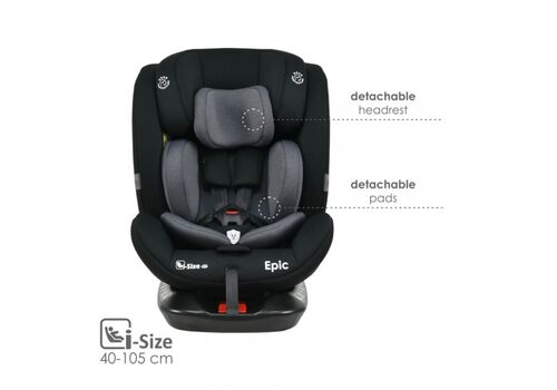 Κάθισμα Αυτοκινήτου Epic Isofix i-Size 360° Black 921-188 Bebe Stars
