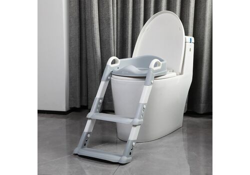 X-TREME BABY ΕΚΠΑΙΔΕΥΤΙΚΟ ΣΤΕΦΑΝΙ ΤΟΥΑΛΕΤΑΣ ΜΕ ΣΚΑΛΑΚΙΑ ΓΚΡΙ