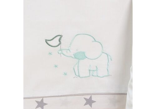 Σετ σεντόνια 3τμχ 70*140 Elephant μέντα ABO