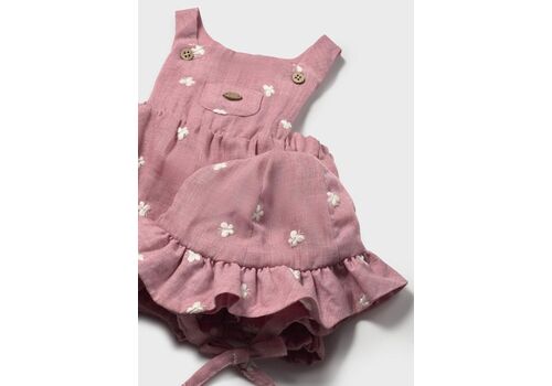 Mayoral Σετ 2 τεμαχίων Σαλοπέτα με καπέλο κέντημα 1665-45