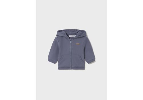 Ζακέτα φούτερ με κουκούλα αυτάκια εκρού 1455-012