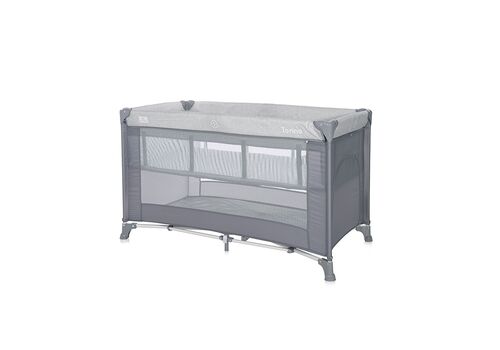 Lorelli Torino 2 Layer Παρκοκρέβατο Grey STRIPED ELEMENTS