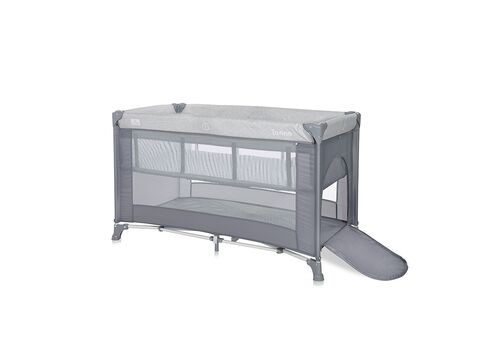 Lorelli Torino 2 Layer Παρκοκρέβατο Grey STRIPED ELEMENTS