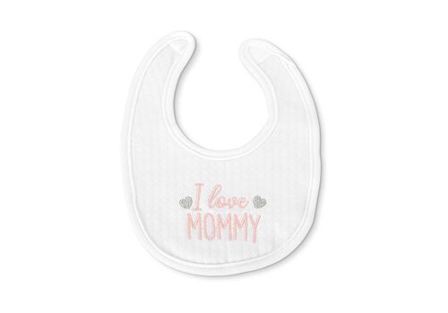 Baby Bib-Bandana Dots Ecru