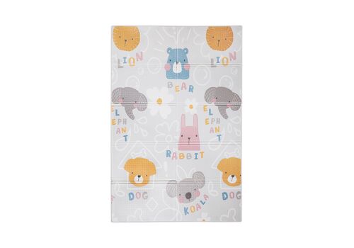 Παιδικο Θερμικο Χαλακι Παιχνιδιων Διπλης Οψεως Γκρι 120-180 Πτυσσομενο