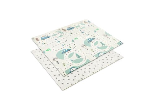 Παιδικο Χαλακι Παιχνιδιων Διπλης Οψεως 180-200  Μπλε Πτυσσομενο