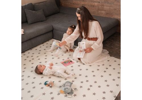 Παιδικο Χαλακι Παιχνιδιων Διπλης Οψεως 180-200 Γκρι  Πτυσσομενο