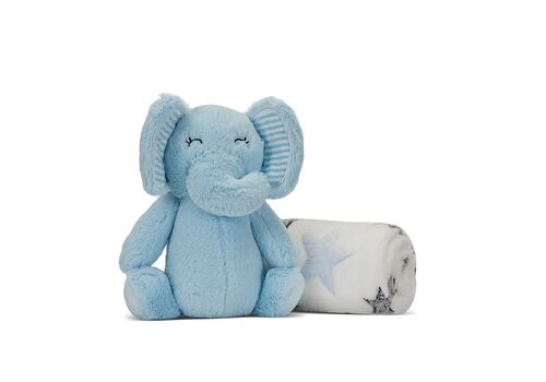 NAPPY κουβερτα με παιχνιδι 90х75cm σιελ NAPPY κουβερτα με παιχνιδι 90х75cm σιελ