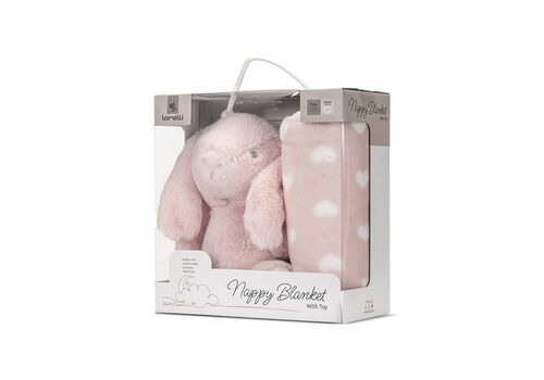 NAPPY κουβερτα με παιχνιδι 90х75cm ροζ NAPPY κουβερτα με παιχνιδι 90х75cm ροζ