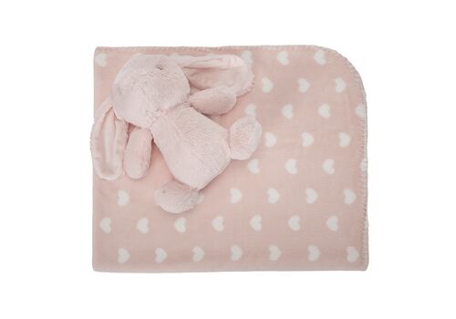 NAPPY κουβερτα με παιχνιδι 90х75cm ροζ NAPPY κουβερτα με παιχνιδι 90х75cm ροζ