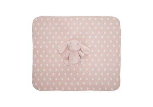 NAPPY κουβερτα με παιχνιδι 90х75cm ροζ NAPPY κουβερτα με παιχνιδι 90х75cm ροζ