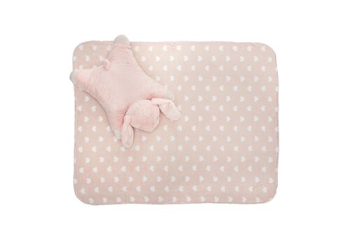 POFFY DUO κουβερτα 90х75см, με μαξιλαρακι ζωακι 45х30см Bunny POFFY DUO κουβερτα 90х75см, με μαξιλαρακι ζωακι 45х30см Bunny