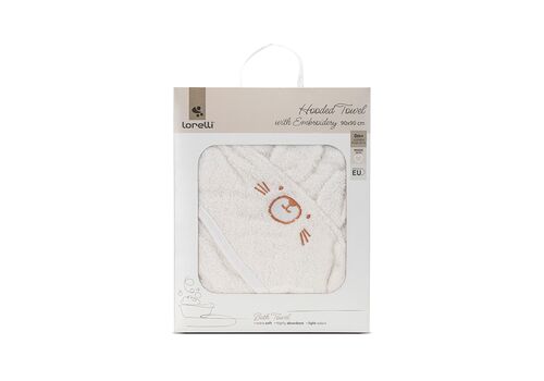 Μπουρνούζι 90/90 εκ. με κέντημα λευκό