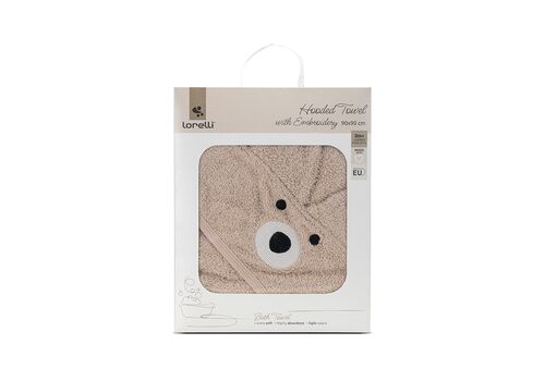 Μπουρνούζι 90/90 εκ. με κέντημα μπεζ