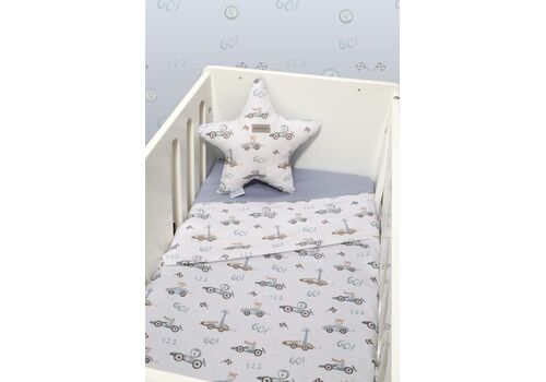 Σεντόνια Λίκνου Σετ 2τ -75×110-100% Βαμβάκι Des.421 Oliver Baby