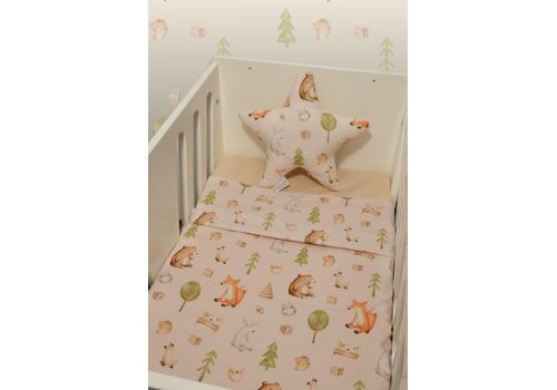 Σεντόνια Λίκνου Σετ 2τ -75×110-100% Βαμβάκι Des.428 Oliver Baby