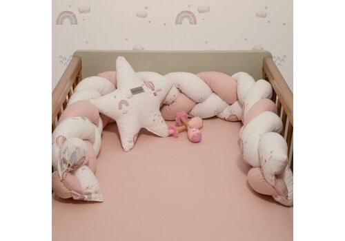 Πλεξούδα Τριπλή Βαμβακερή Design 422 20x200cm με Ειδική Εσωτερική Επένδυση Oliver Baby