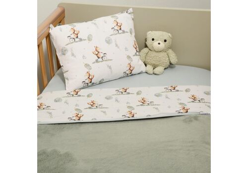 Minky ΝEW Κουβέρτα Λίκνου Διπλής Όψης 75×95 Des.423 Oliver Baby