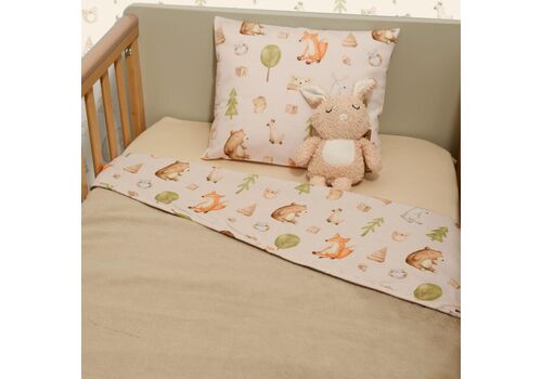 Minky ΝEW Κουβέρτα Λίκνου Διπλής Όψης 75×95 Des.428 Oliver Baby