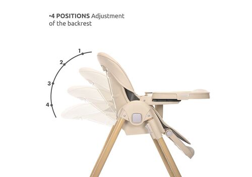 Lorelli Καρεκλάκι φαγητού TUMMY TIME beige