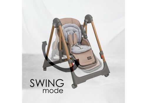 Καρέκλα Φαγητού-Κούνια Nuovo 2σε1 Mocha Bebe Stars  867-182