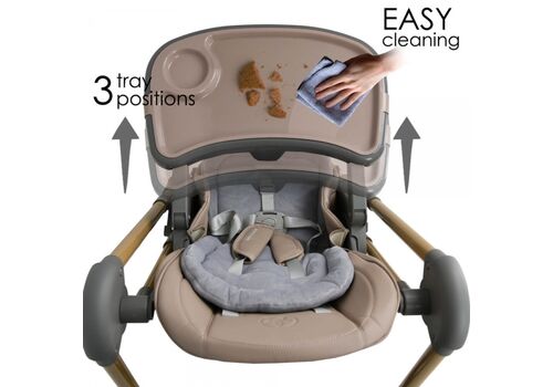 Καρέκλα Φαγητού-Κούνια Nuovo 2σε1 Mocha Bebe Stars  867-182