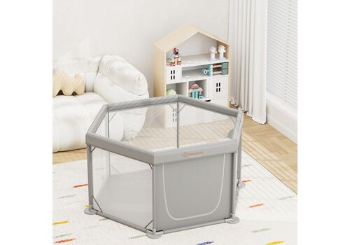 Παρκοκρέβατο Πολύγωνο Nestilo Grey 889-100