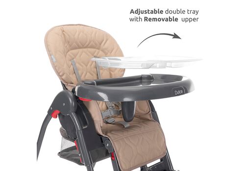 Lorelli Αναδιπλούμενο Καρεκλάκι Φαγητού με Ροδάκια Dulce Green