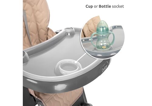 Lorelli Αναδιπλούμενο Καρεκλάκι Φαγητού με Ροδάκια Dulce Green