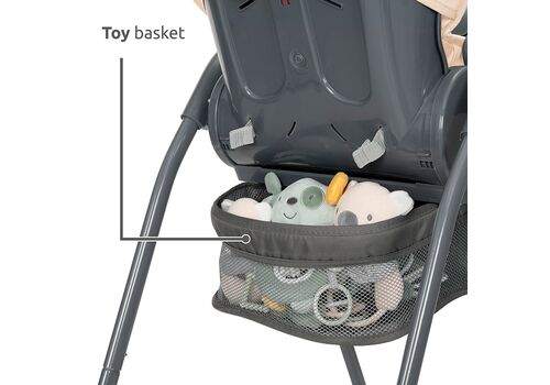 Lorelli Αναδιπλούμενο Καρεκλάκι Φαγητού με Ροδάκια Dulce Green