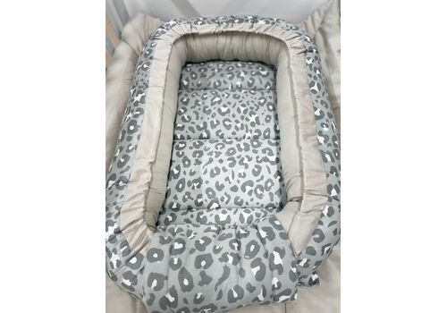 Φωλίτσα Βαμβακερή 2 σε 1 σχ. animal print grey