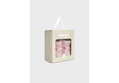 Mayoral Καλτσοπάπουτσα πλεκτά Νεογέννητο ροζ