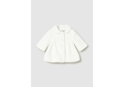 Mayoral Λευκό Παλτό  2401-081 Mayoral Λευκό Παλτό  2401-081