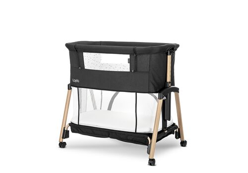 Lorelli Λίκνο LAYLA 2in1 με πτυσσομενο πλευρικο τοιχωμα Black