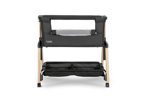 Lorelli Λίκνο LAYLA 2in1 με πτυσσομενο πλευρικο τοιχωμα Black