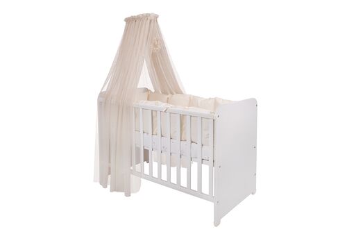 Khaki Polka Dot Crib Mosquito Net