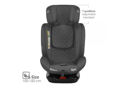 Κάθισμα Αυτοκινήτου Epic Isofix i-Size 360° Smoked Grey 921-186