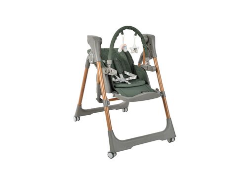 Bebe Stars ΚΑΡΕΚΛΑΚΙ ΦΑΓΗΤΟΥ-KOYNIA SERENNA ΗΛΕΚΤΡΙΚΟ 2 IN 1 FOREST GREEN ΚΩΔ 871-176