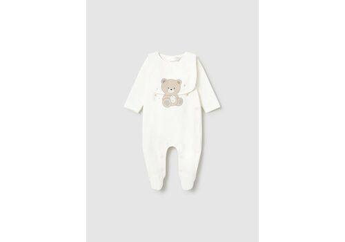 Mayoral Φορμάκι με σαλιάρα λευκό 1714-086