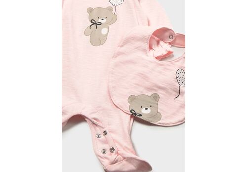 Mayoral Φορμάκι με σαλιάρα ροζ 1711-092