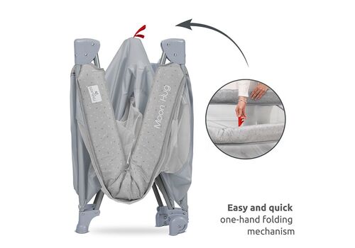 Lorelli Παρκοκρεβατο MOON HUG Grey  2 επιπεδων