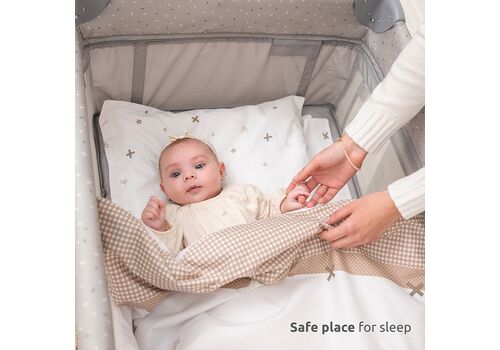 Lorelli Παρκοκρεβατο MOON HUG BEIGE 2 επιπεδων