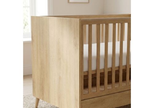 Casababy Elia Oak Βρεφικό Κρεβάτι Μετατρεπόμενο Σε Προεφηβικό