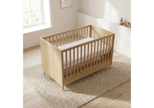 Casababy Elia Oak Βρεφικό Κρεβάτι Μετατρεπόμενο Σε Προεφηβικό