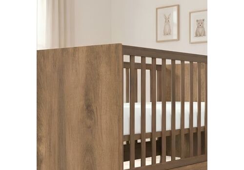 Casababy Elia Walnut Βρεφικό Κρεβάτι Μετατρεπόμενο