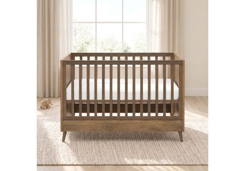 Casababy Elia Walnut Βρεφικό Κρεβάτι Μετατρεπόμενο