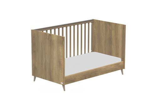 Casababy Elia Walnut Βρεφικό Κρεβάτι Μετατρεπόμενο