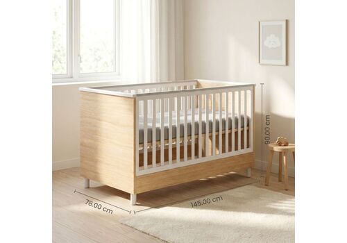 Casababy Lumi Natural βρεφικό κρεβάτι μετατρεπόμενο σε προεφηβικό